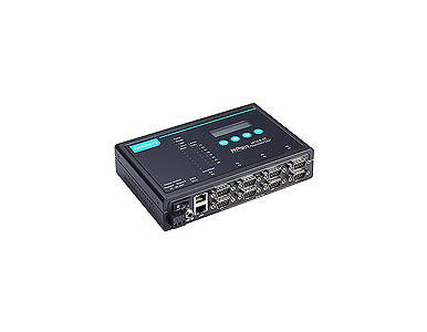 Moxa NPort 5650-8-DT - 8-port desktop device server, 2 10/100M Ethernet, RS-232/422/485 DB9, 12-48VDC by MOXA